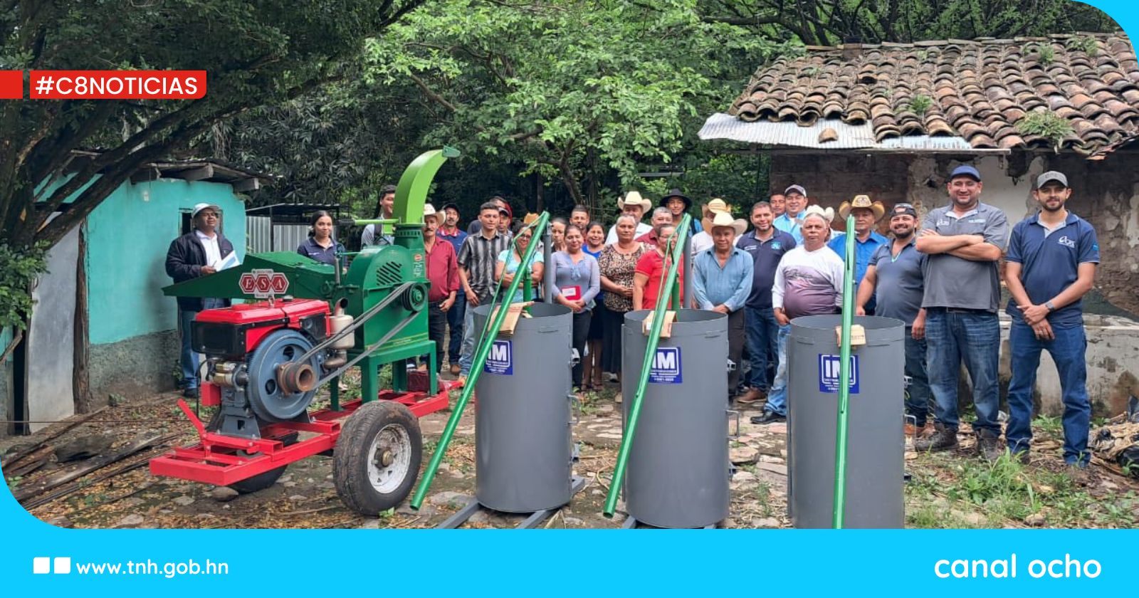 Productores ganaderos reciben equipo para ensilaje en el occidente del país