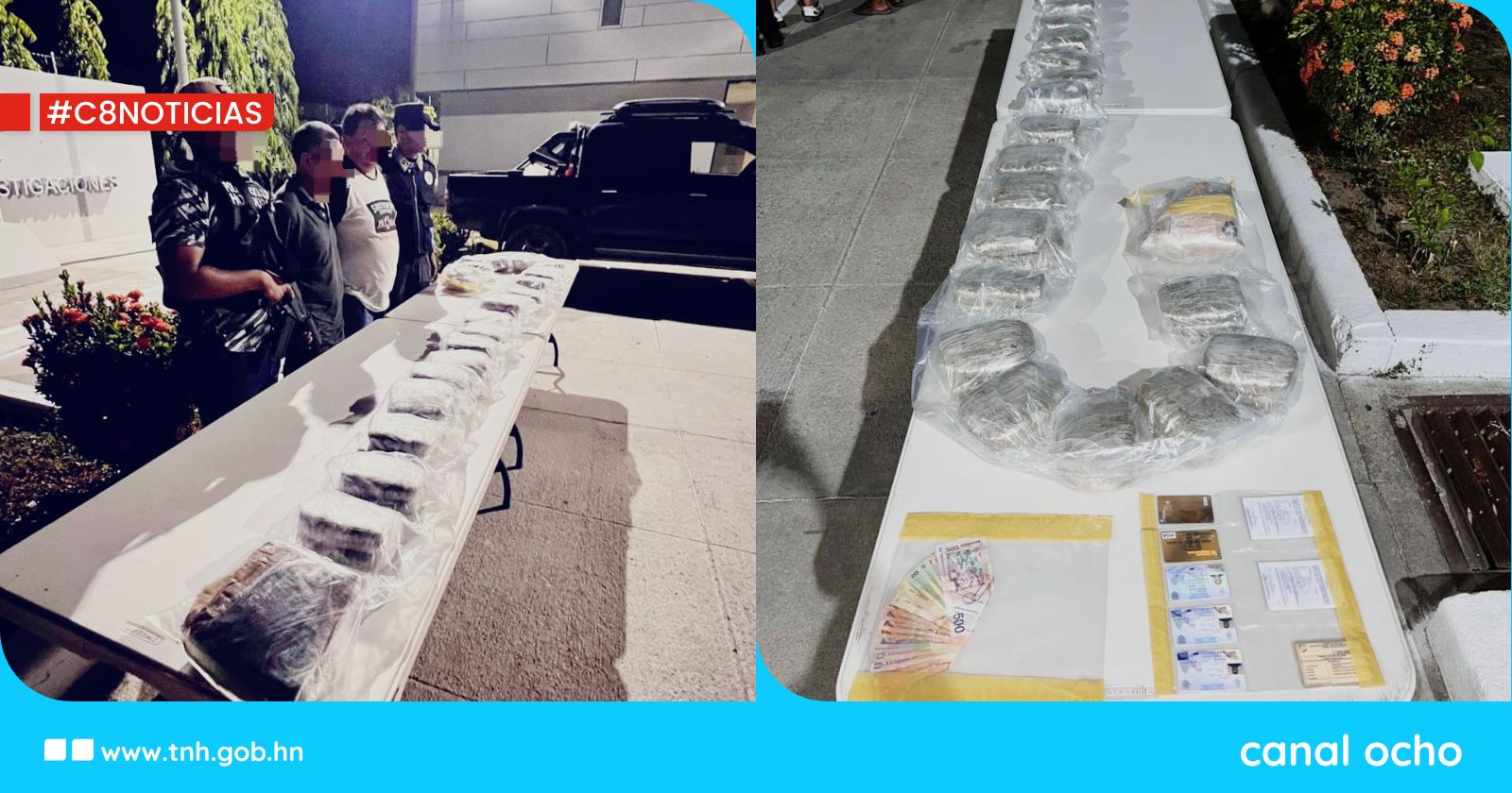 DPI detiene a dos sujetos con supuesta droga valorada en L250 mil en SPS