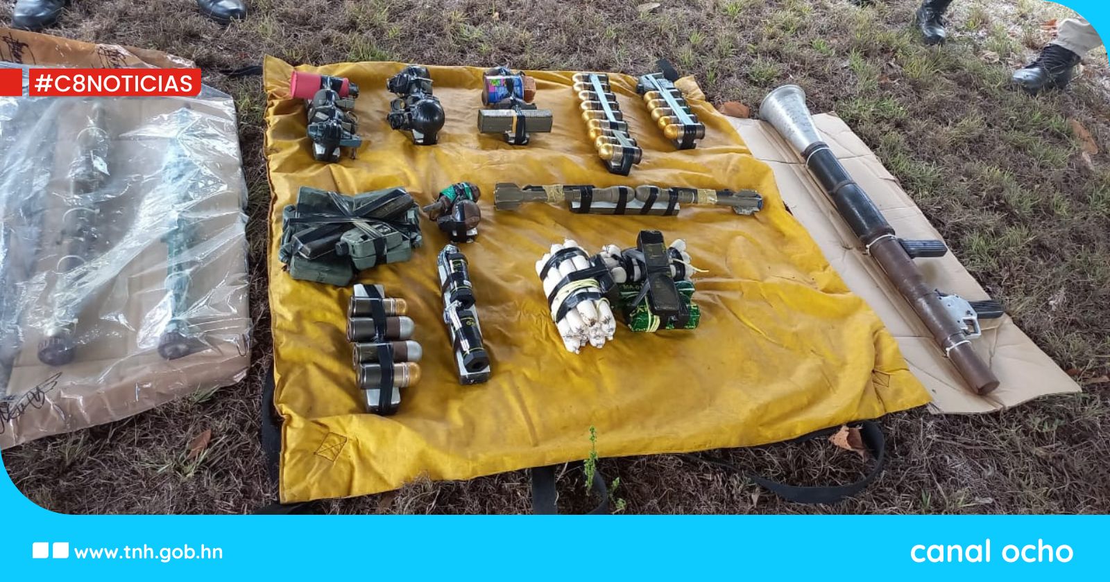 Destruyen arsenal de alto poder decomisado a estructuras criminales en el norte del país