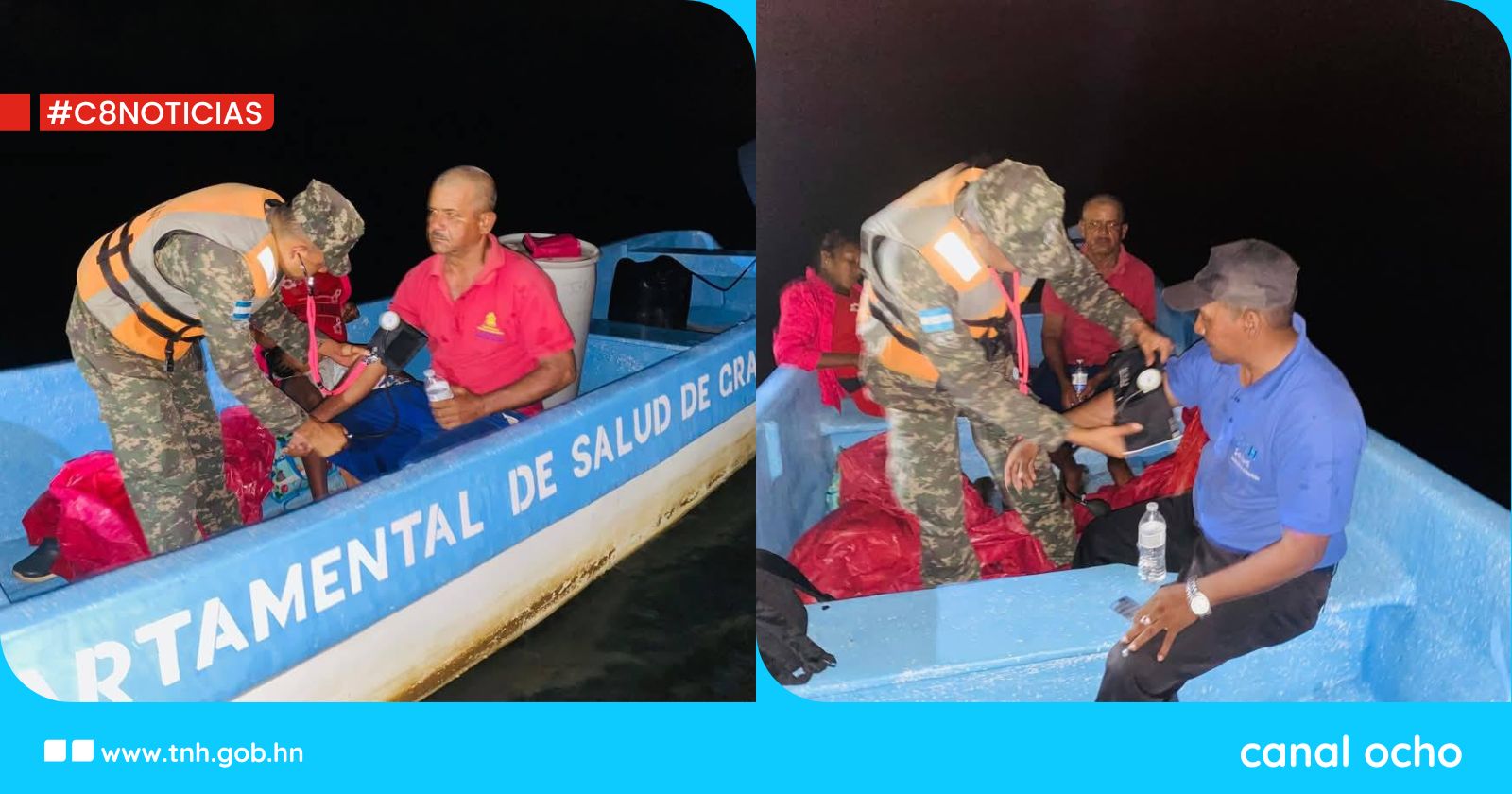 FF. AA. rescatan embarcación menor en Gracias a Dios