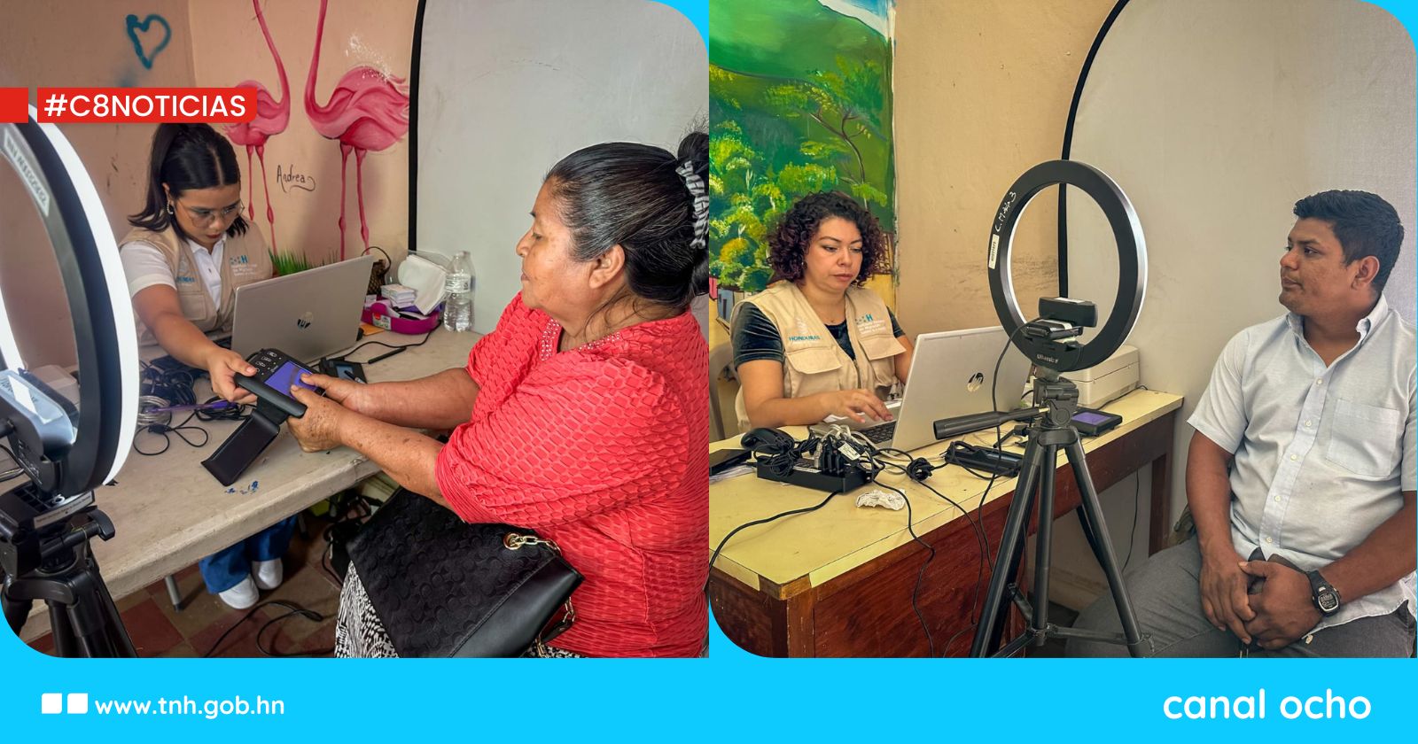 INM instala cabinas móviles en Catacamas