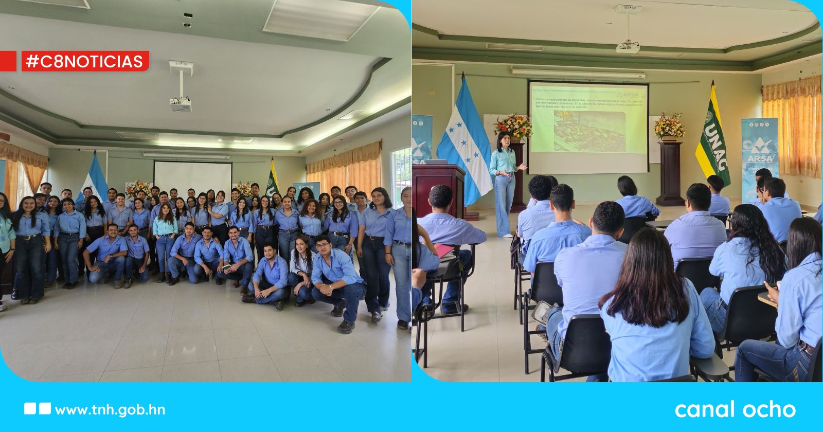 ARSA capacita a estudiantes de la UNAG en Olancho