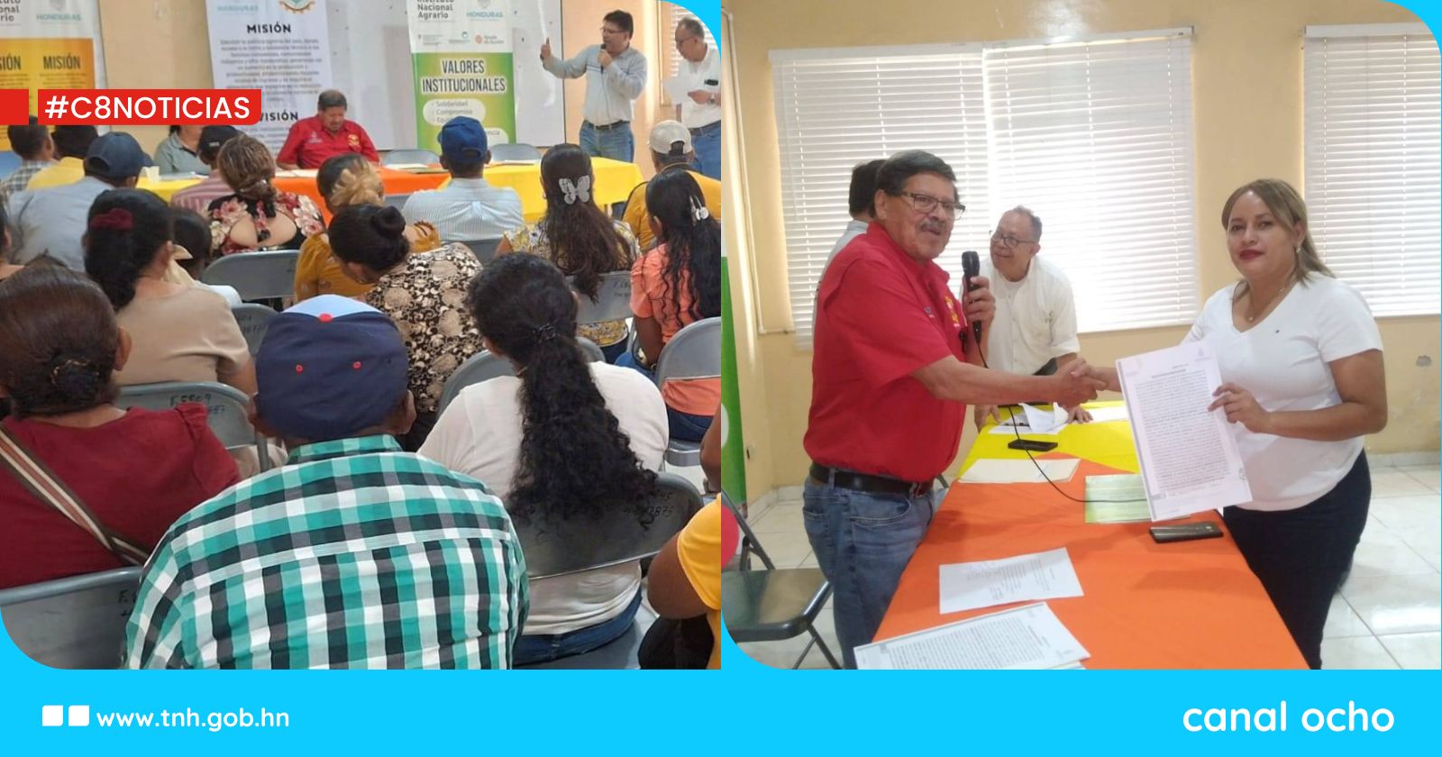 INA entrega personería jurídica a campesinos en la zona sur