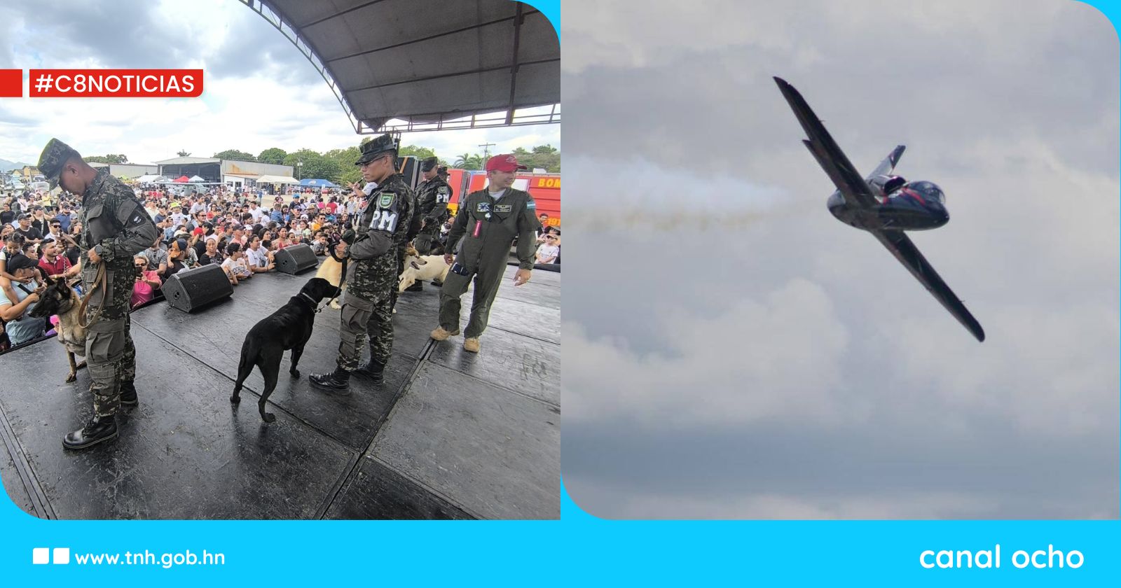 FF. AA. realizan el «Show Aéreo 2025» en la Base Aérea Armando Escalón Espinal