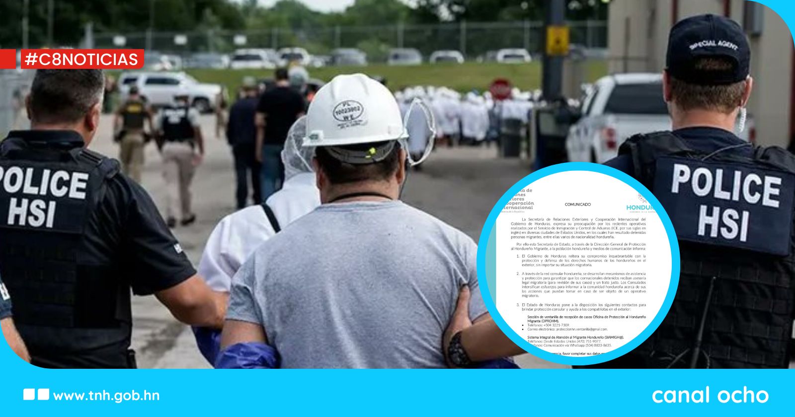 Gobierno hondureño reitera compromiso con la protección y defensa de los migrantes en EE. UU.