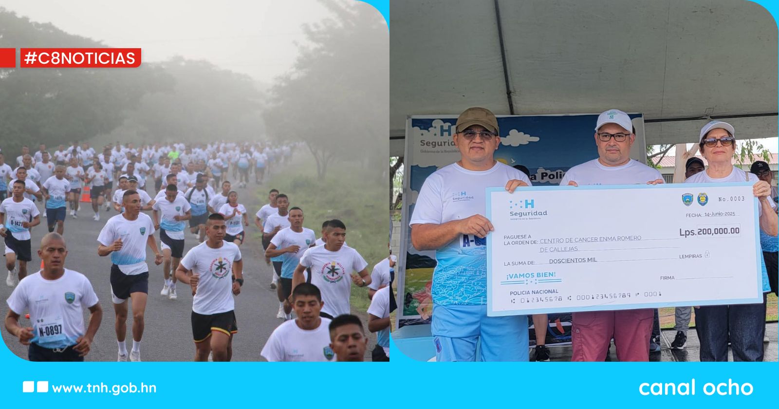 DNVT realiza con éxito carrera a beneficio del Centro de Cáncer Emma Romero