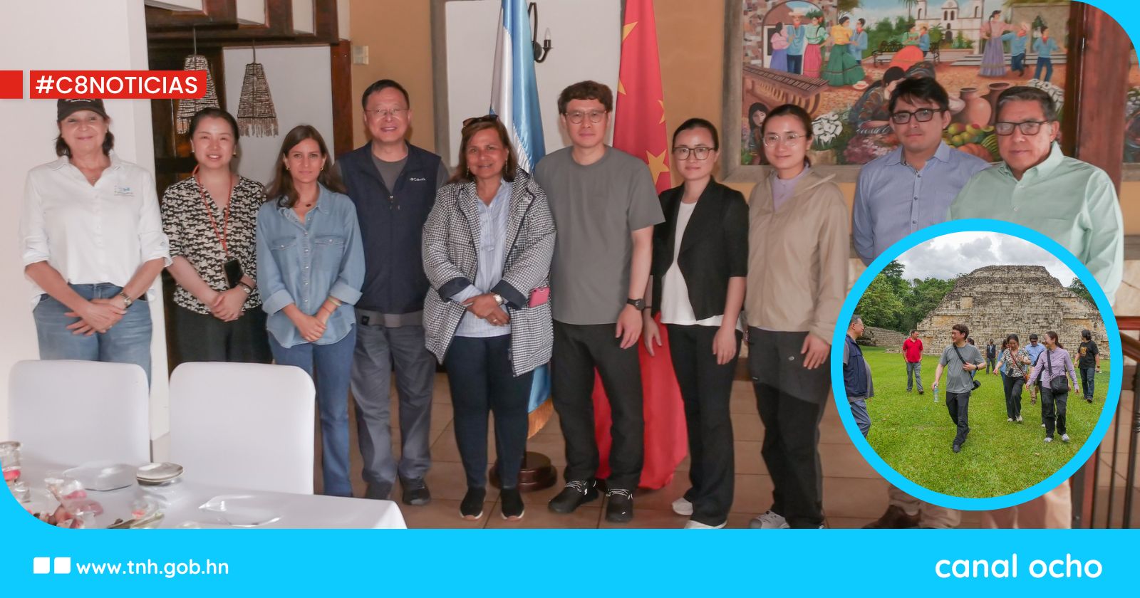 Delegación del Museo de Shanghái visita Copán