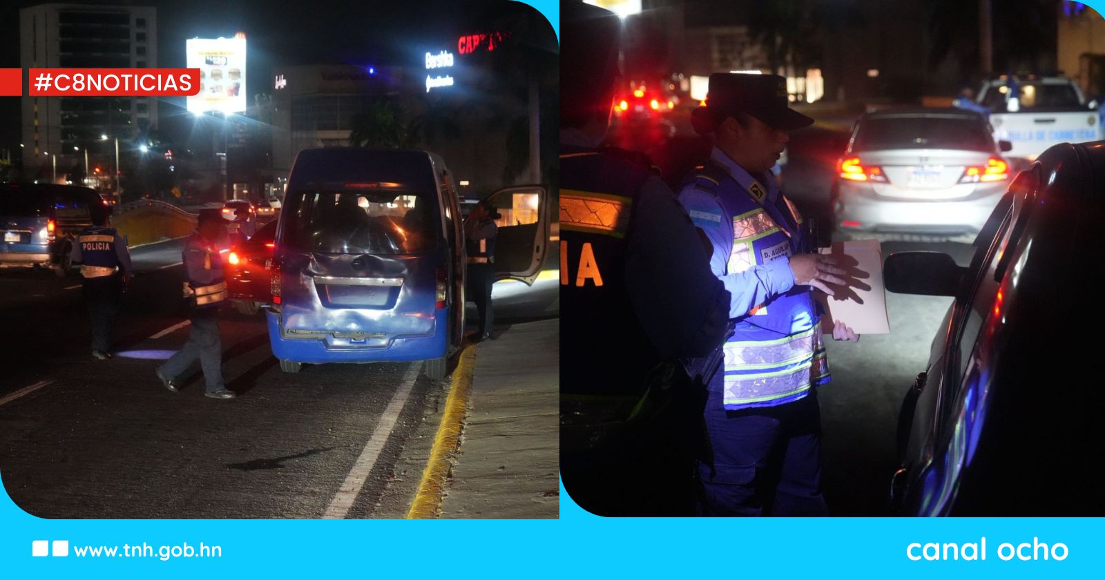 DNVT mantienen operativos de control de alcoholemia, en San Pedro Sula