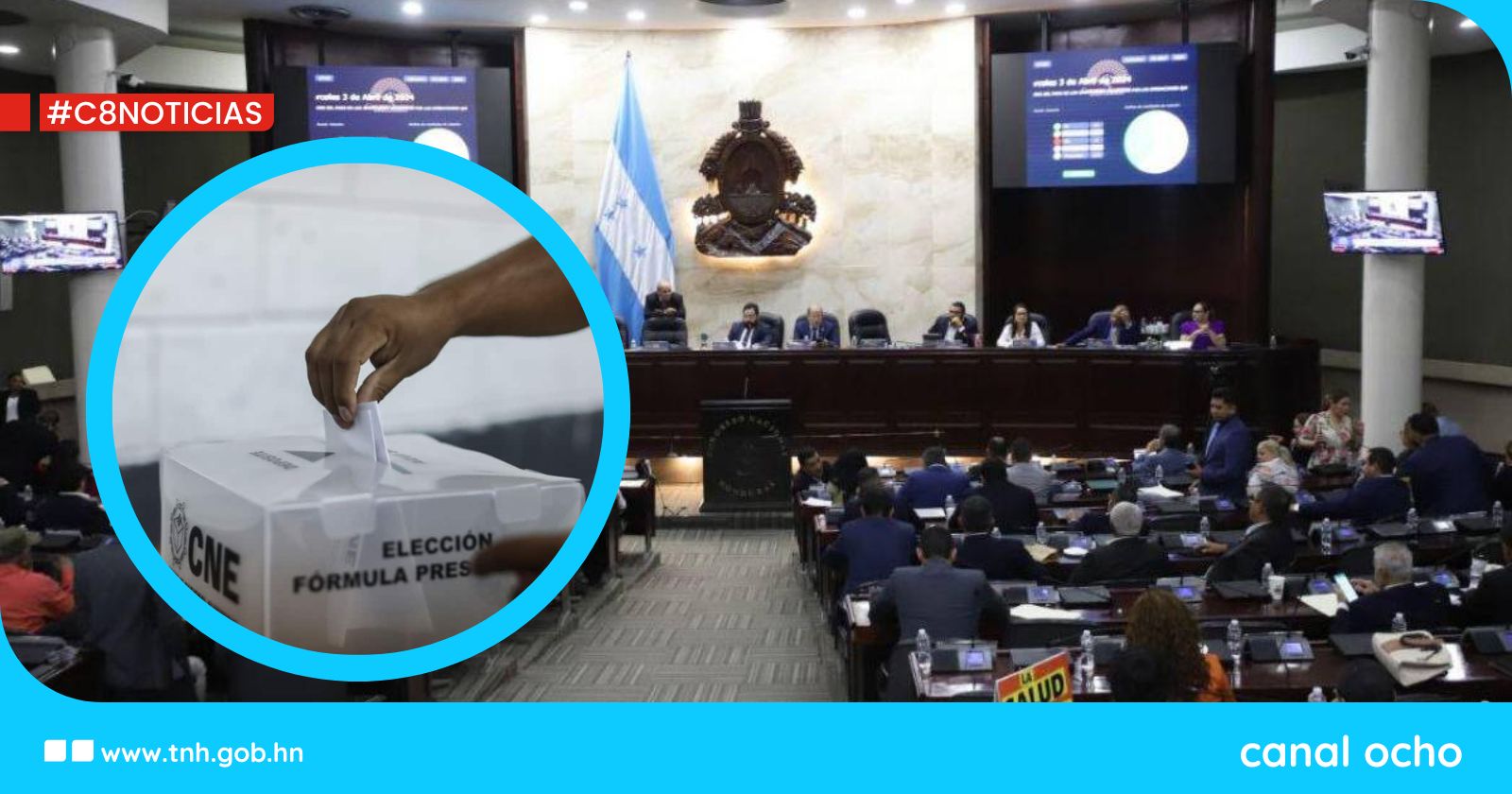 Congreso Nacional aprueba presupuesto electoral para elecciones generales de noviembre