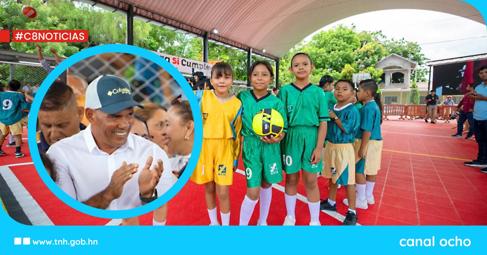 Mario Moncada entrega cancha en Comayagua y anuncia millonaria inversión en el Estadio Nacional