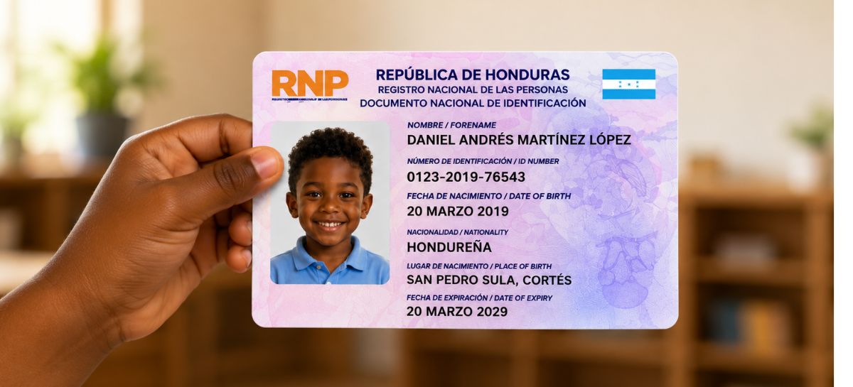Documento de identificación para niños