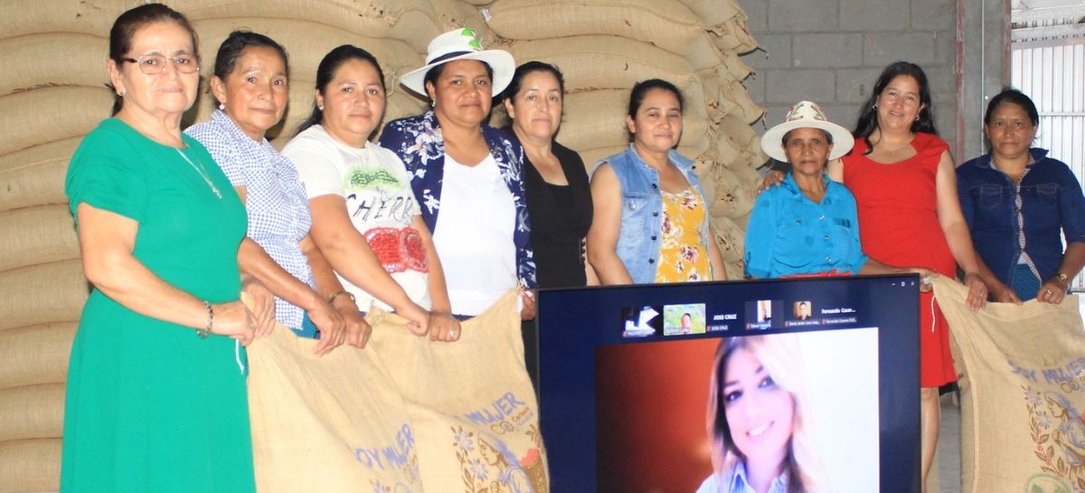 Contenedor de café hondureño