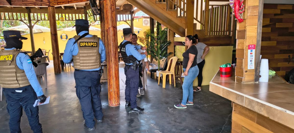 Dipampco despliega fuerte operativo en Omoa para frenar ola de extorsiones