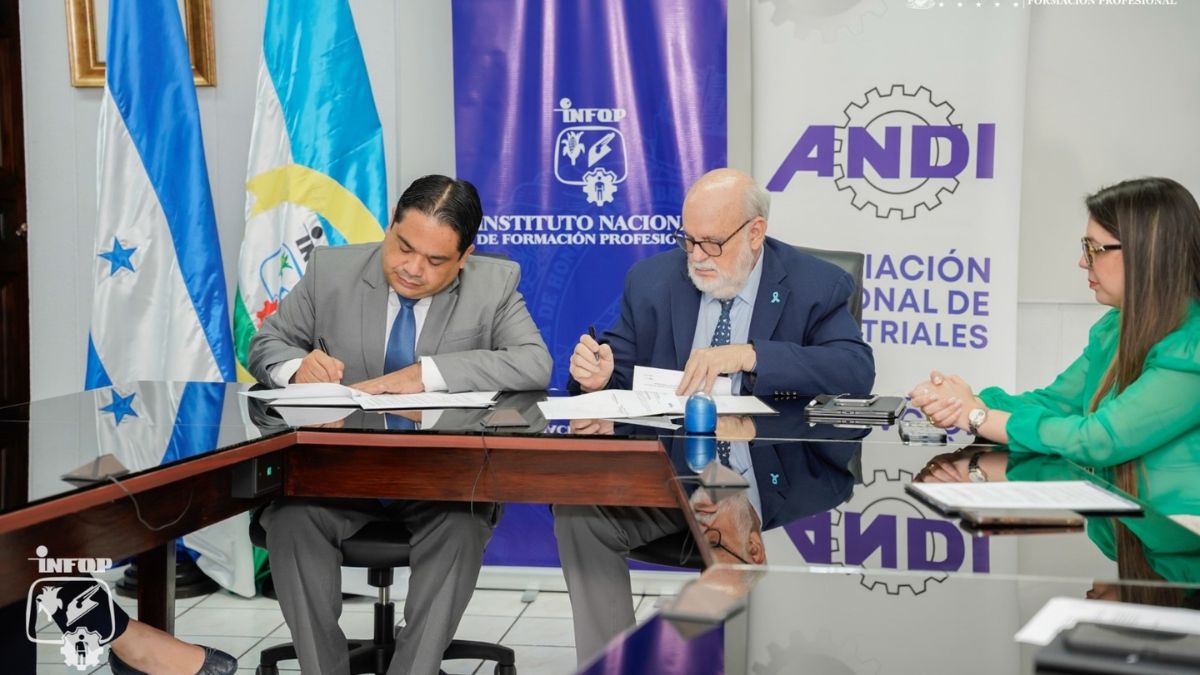 INFOP y ANDI firman convenio para fortalecer formación técnica y empleo juvenil