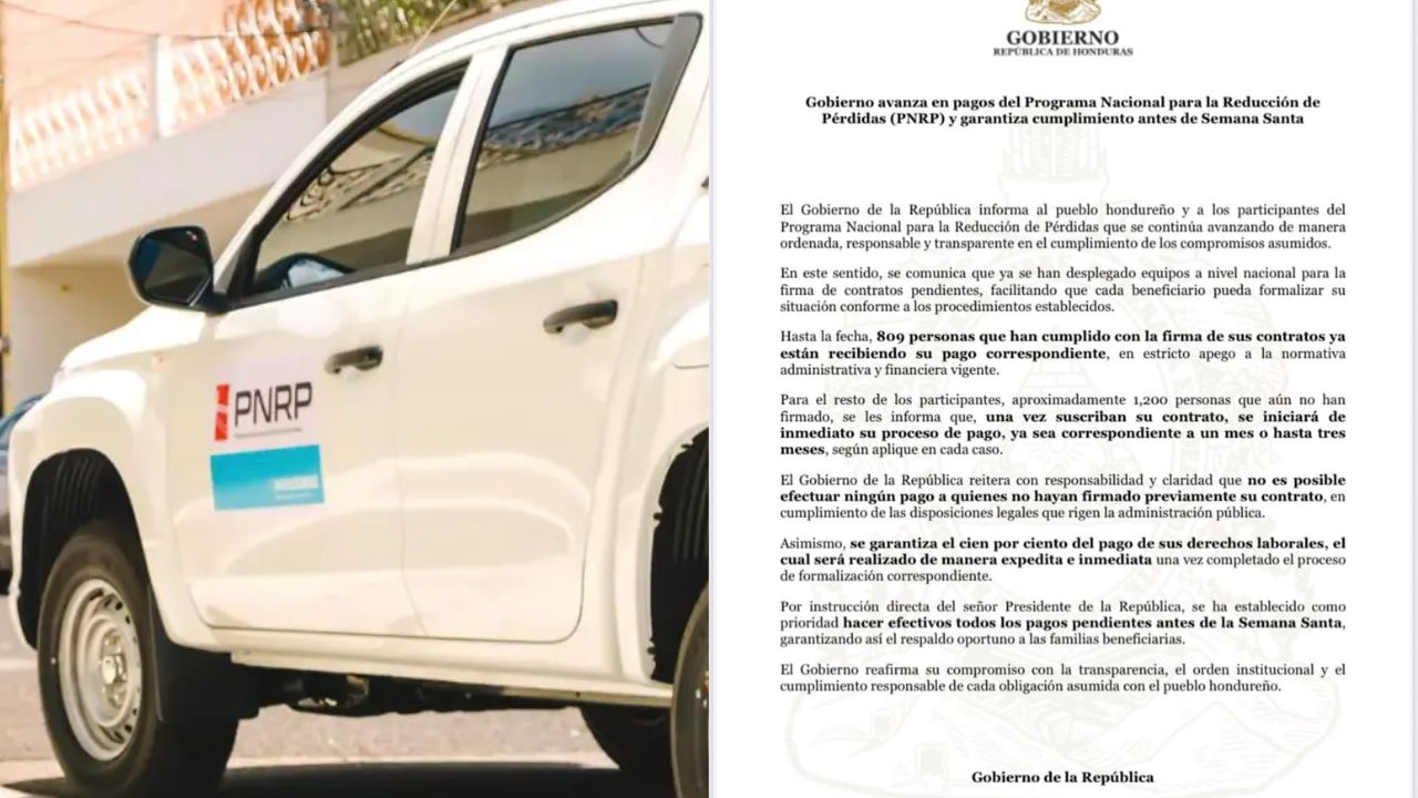 Gobierno avanza en pagos del PNRP y garantiza cumplimiento