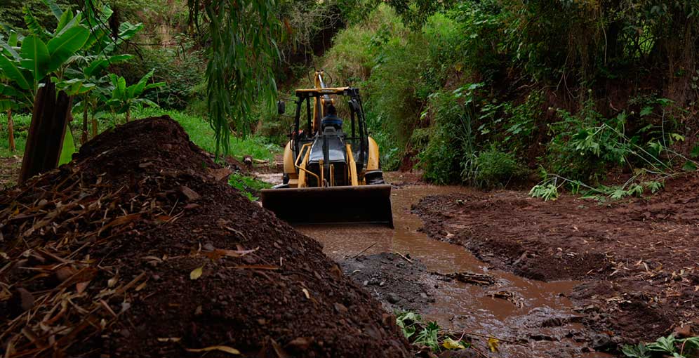 Alcaldía realiza trabajos de mitigación en zonas vulnerables de la capital