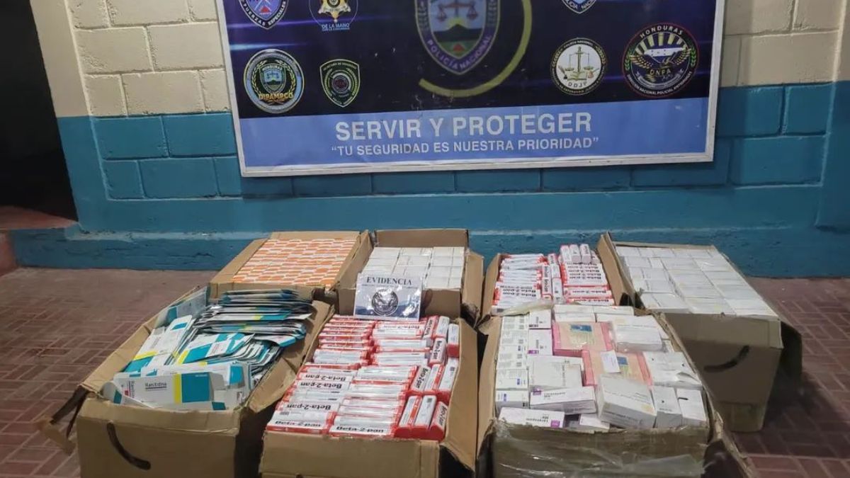 Decomisan medicamentos ilegales valorados en L1.3 millones en Choluteca