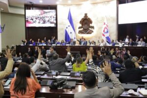 Diputados en reunión en el Congreso.