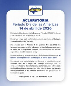 Comunicado de Cohep