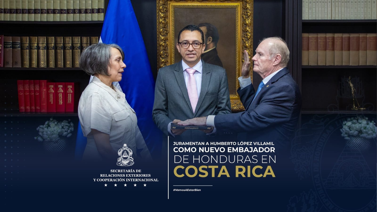 Juramentan a Humberto Villamil como embajador de Honduras en Costa Rica