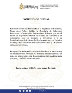 Gobierno declara organizaciones terroristas