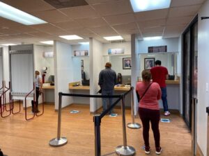 ventanillas de los consultados en EE. UU.