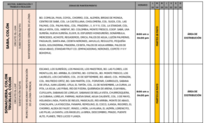Zonas sin energía 19 de mayo